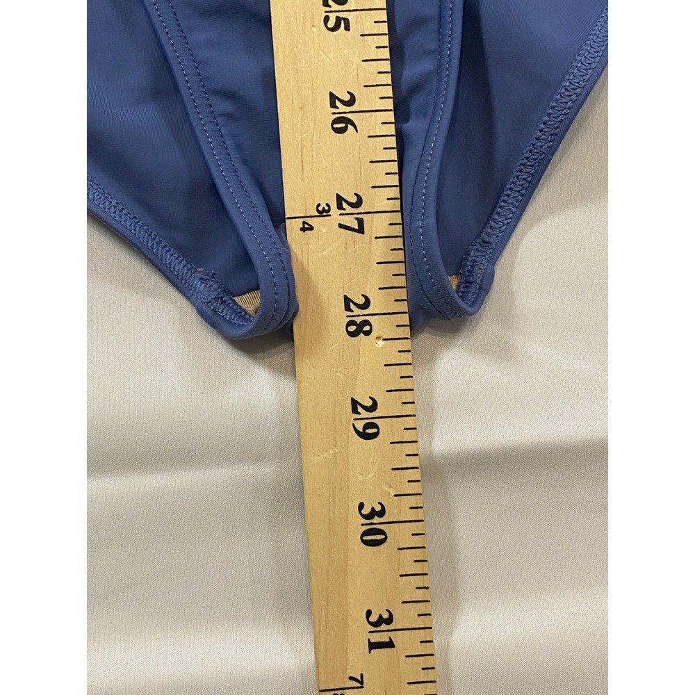 Summersalt The Perfect Wrap One Piece Swimsuit Blue Colorblock Size 6 Long 6LT - Picture 6 of 8